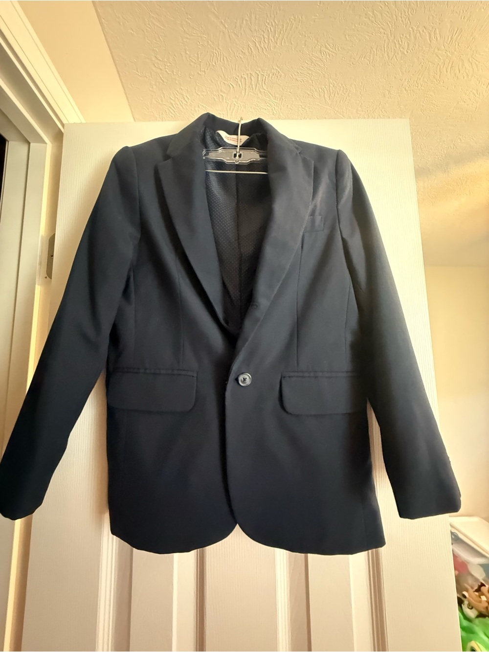 Cat & Jack Navy Single-Button Sport Coat